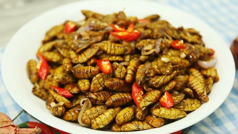 Yen Bai Stir-Fried Larvae