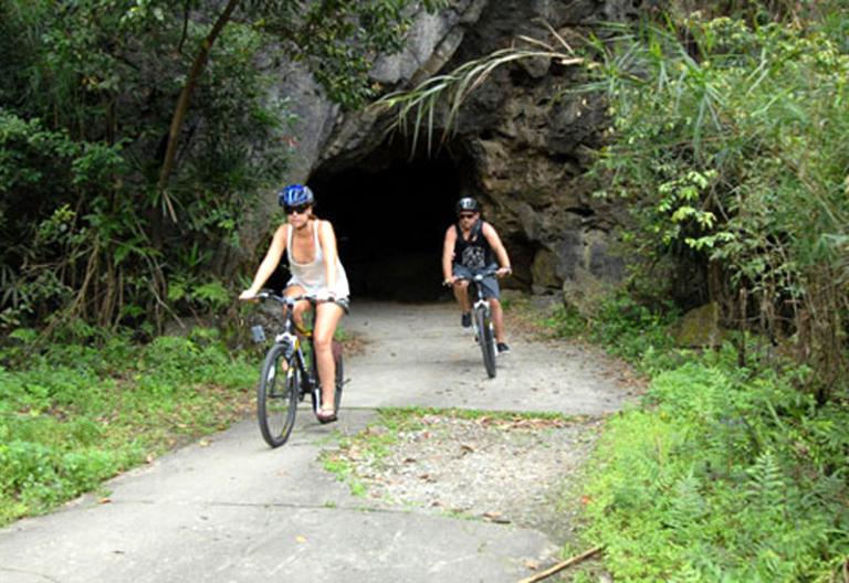 Cycling in Halong Bay