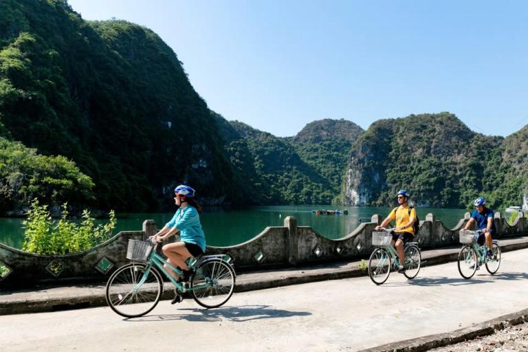 Cycling in Halong Bay