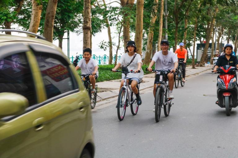 Cycling in Halong Bay