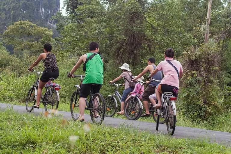 Cycling in Halong Bay