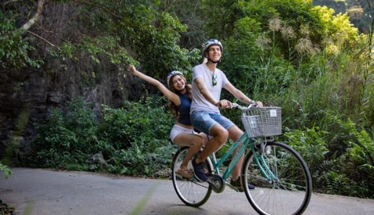 Cycling in Halong Bay