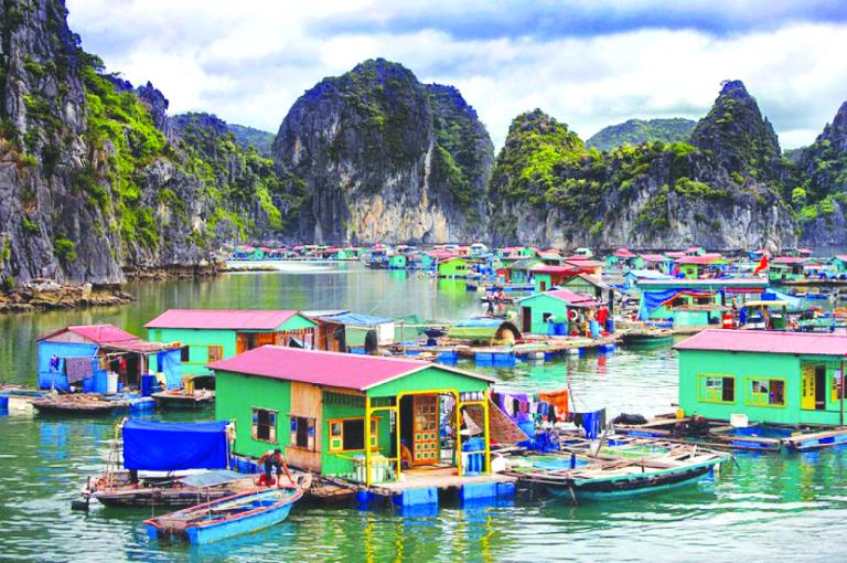 Floating Villages in Halong Bay