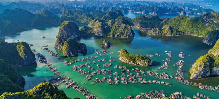 Floating Villages in Halong Bay