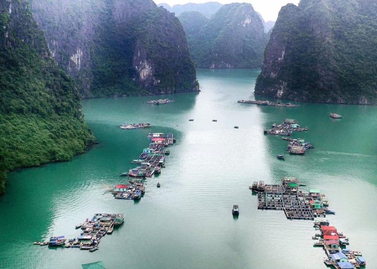 Floating Villages in Halong Bay