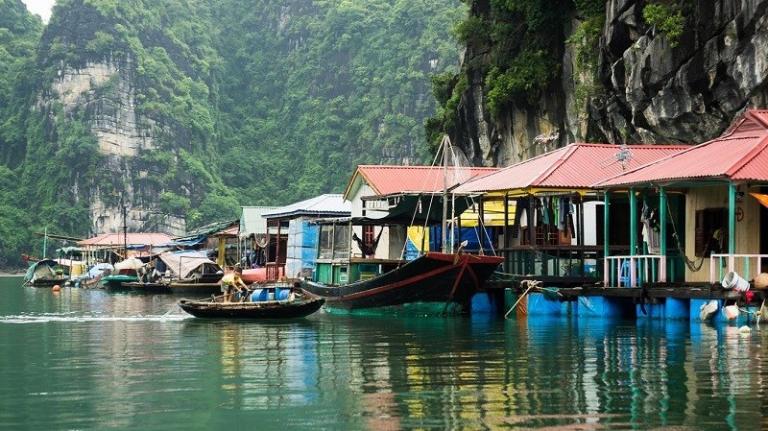 Floating Villages in Halong Bay