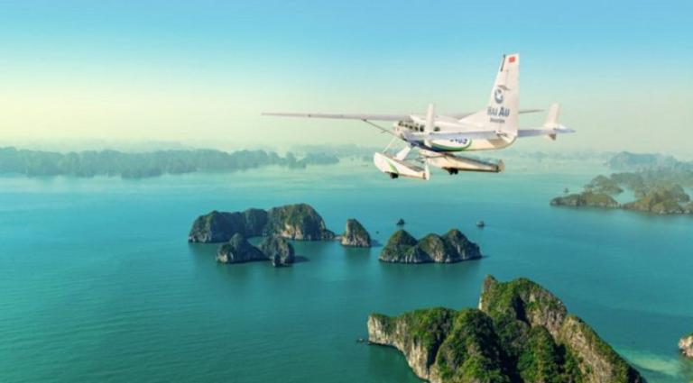 Seeing Halong Bay from Seaplane 