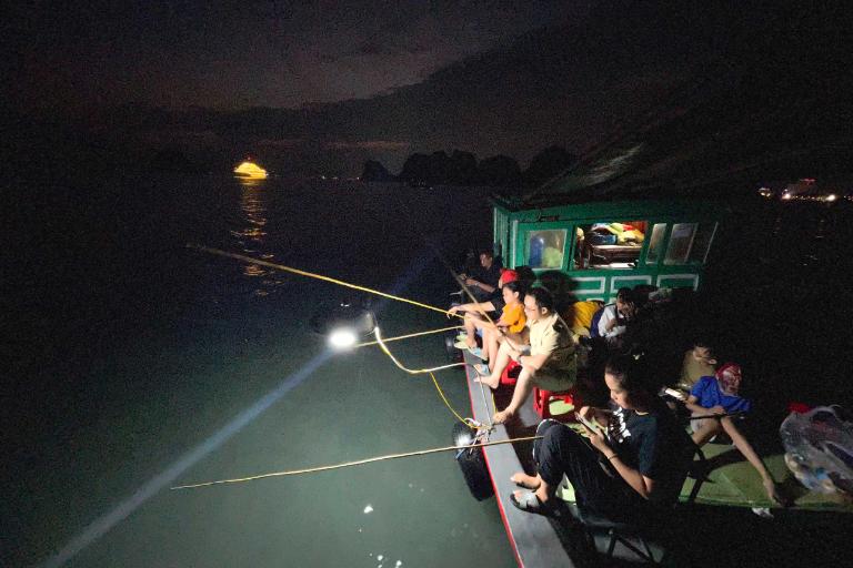 Squid Fishing in Halong Bay