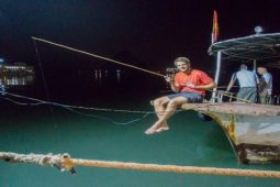 Squid Fishing in Halong Bay