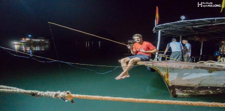 Squid Fishing in Halong Bay