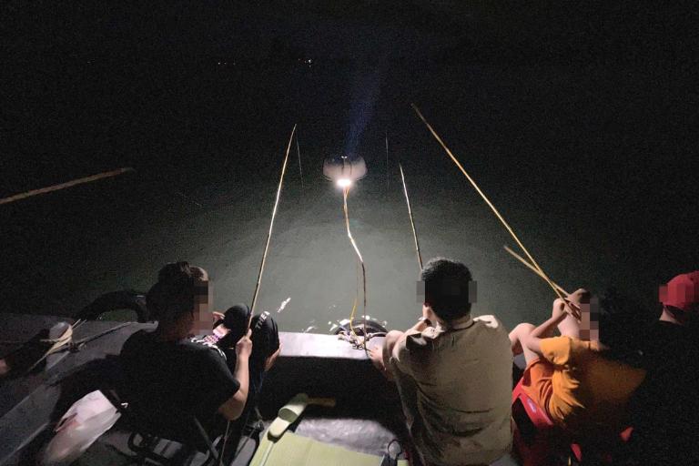 Squid Fishing in Halong Bay